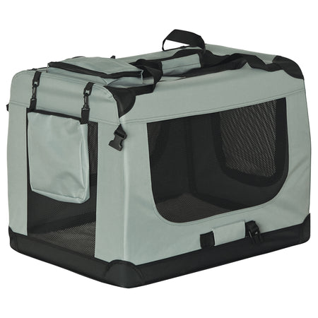 Geantă pliabilă de transport animale cu ventilație din plasă 90 × 61 × 65 cm Rebel RA-1305