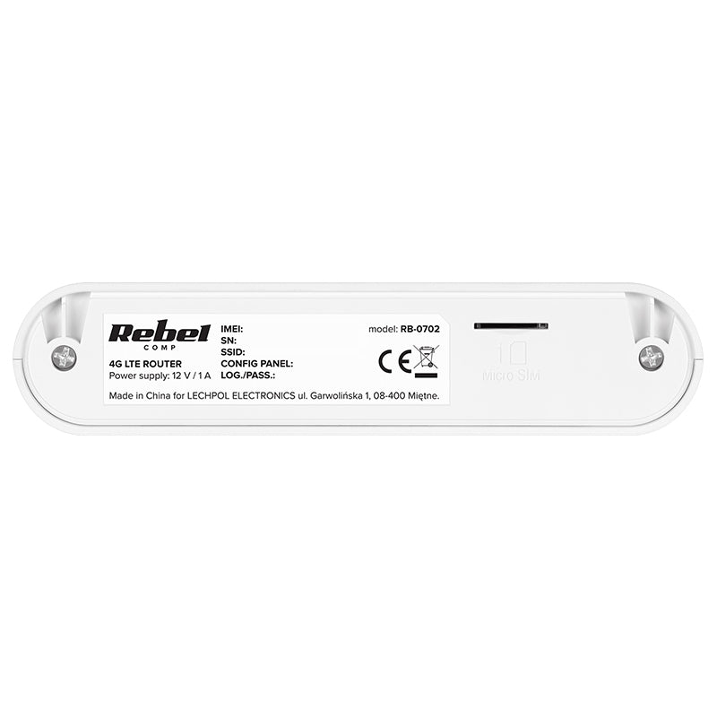 Router 4G LTE cu Wi-Fi, microSIM, 10 utilizatori, Rebel RB-0702