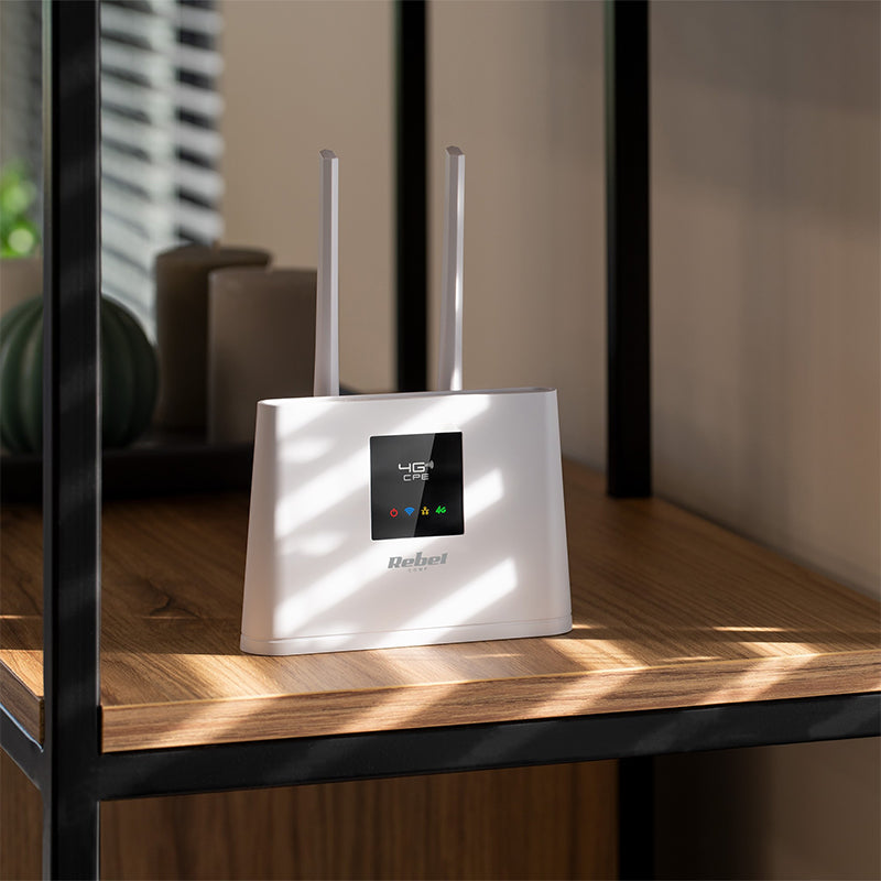 Router 4G LTE cu Wi-Fi, microSIM, 10 utilizatori, Rebel RB-0702