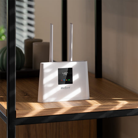 Router 4G LTE cu Wi-Fi, microSIM, 10 utilizatori, Rebel RB-0702