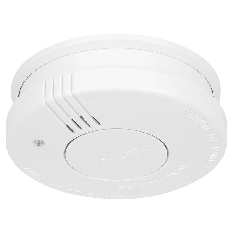Senzor de fum optic cu alarmă, buton test și notificare baterie Rebel RB-0901