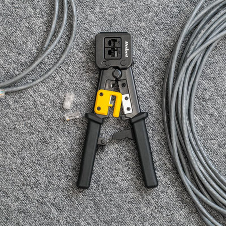 Clește sertizare RJ45 RJ11 RJ12 cu dezizolare Rebel RB-1007