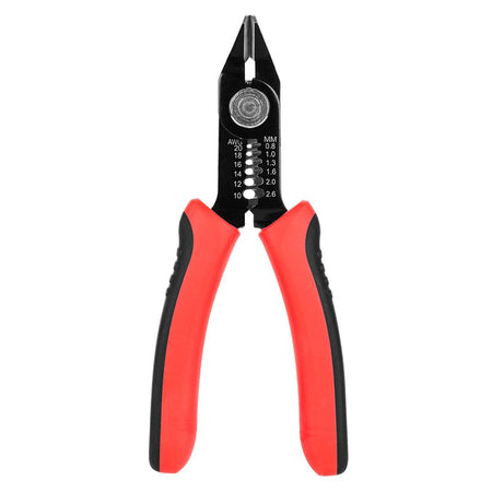 Clește dezizolare cablu cu mânere cauciucate, diametru 0.8-2.6 mm, Rebel RB-1009