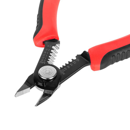 Clește dezizolare cablu cu mânere cauciucate, diametru 0.8-2.6 mm, Rebel RB-1009