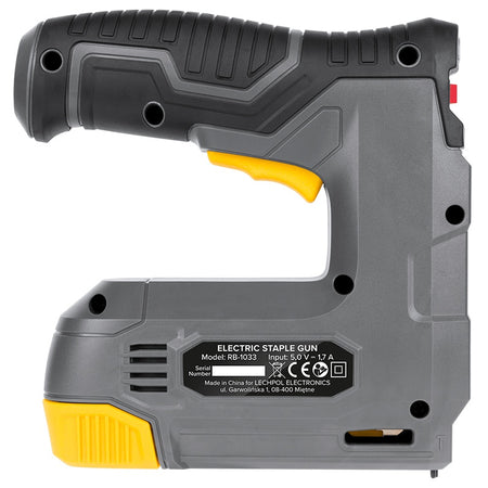 Capsator cu acumulator pentru capse 6-12 mm și cuie 10 mm Rebel RB-1033