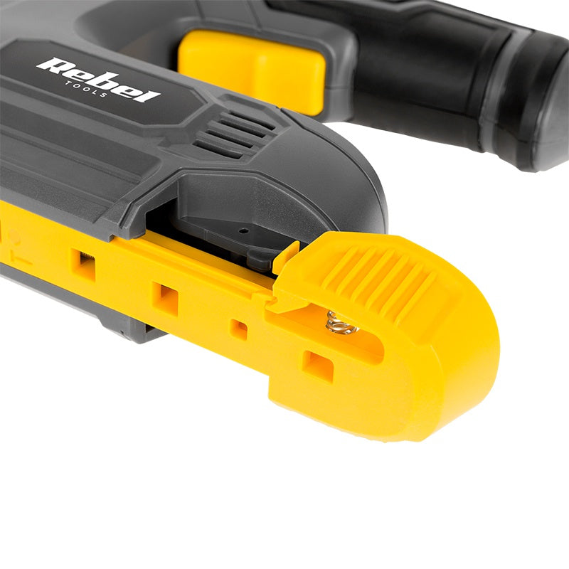 Capsator cu acumulator pentru capse 6-12 mm și cuie 10 mm Rebel RB-1033