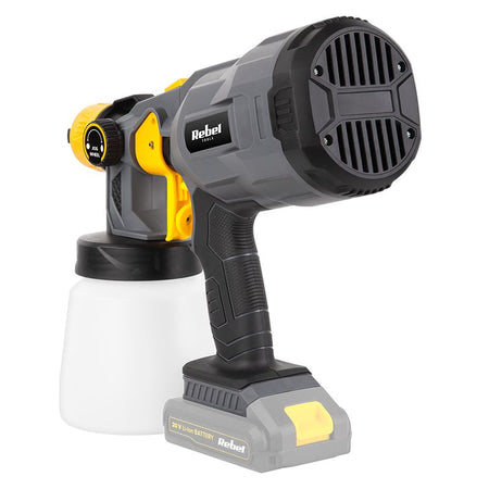 Pistol de vopsit 20 V cu duză de 1,8 mm și rezervor de 800 ml fără acumulator Rebel RB-1061