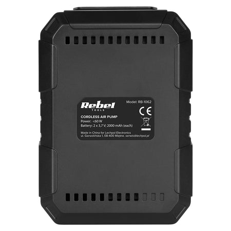 Compresor portabil cu acumulator 4000 mAh și presiune maximă 150 PSI Rebel RB-1062
