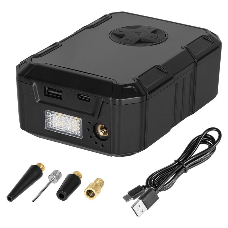 Compresor portabil cu acumulator 4000 mAh și presiune maximă 150 PSI Rebel RB-1062