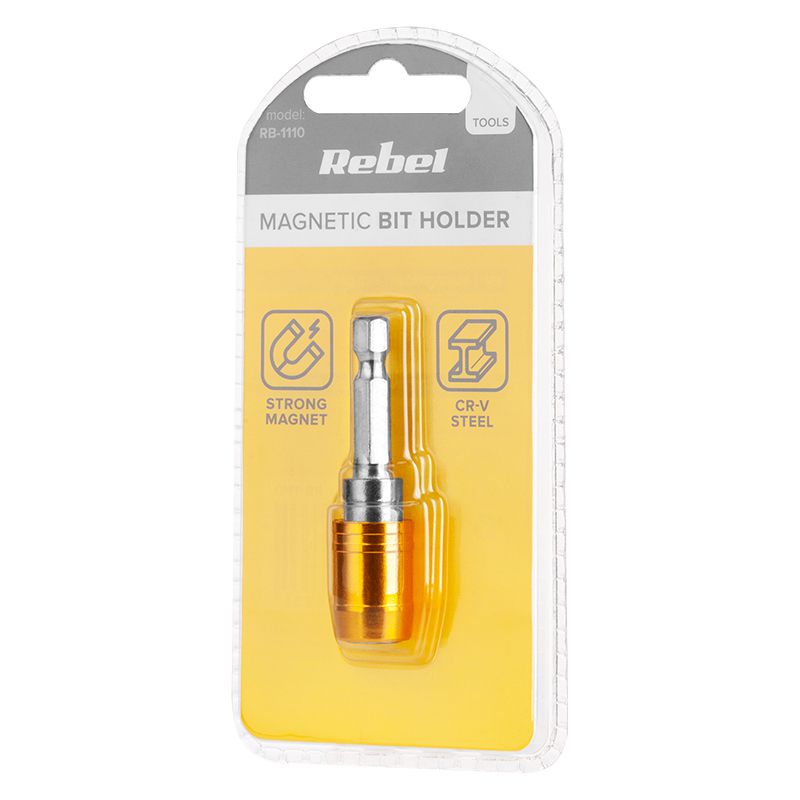Bit holder magnetic 60 mm pentru extensie 1/4 inch Rebel RB-1110