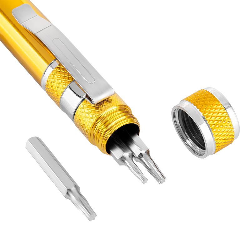 Șurubelniță de precizie 9 vârfuri cu biți SL, PH, Torx Rebel RB-1111