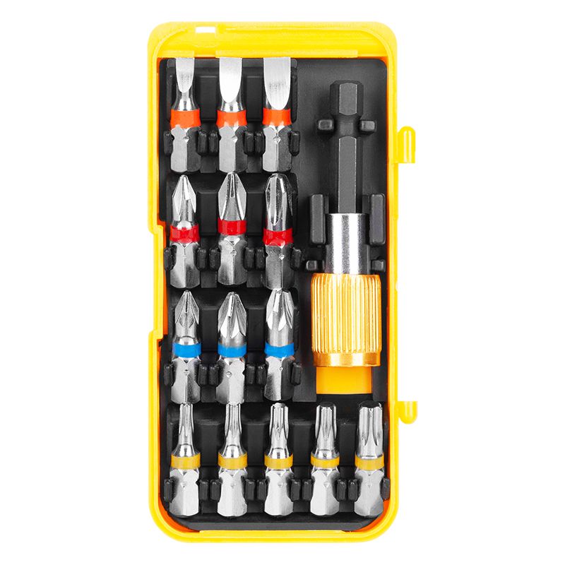 Set bituri color 15 buc extensie magnetică 60 mm Rebel RB-1112