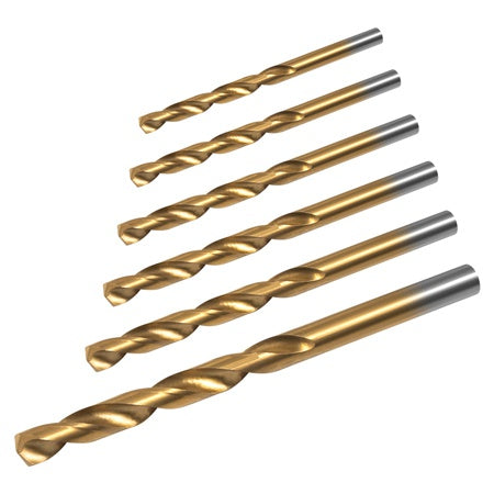 Set 6 burghie pentru metal HSS, dimensiuni 2-8 mm, Rebel RB-1122