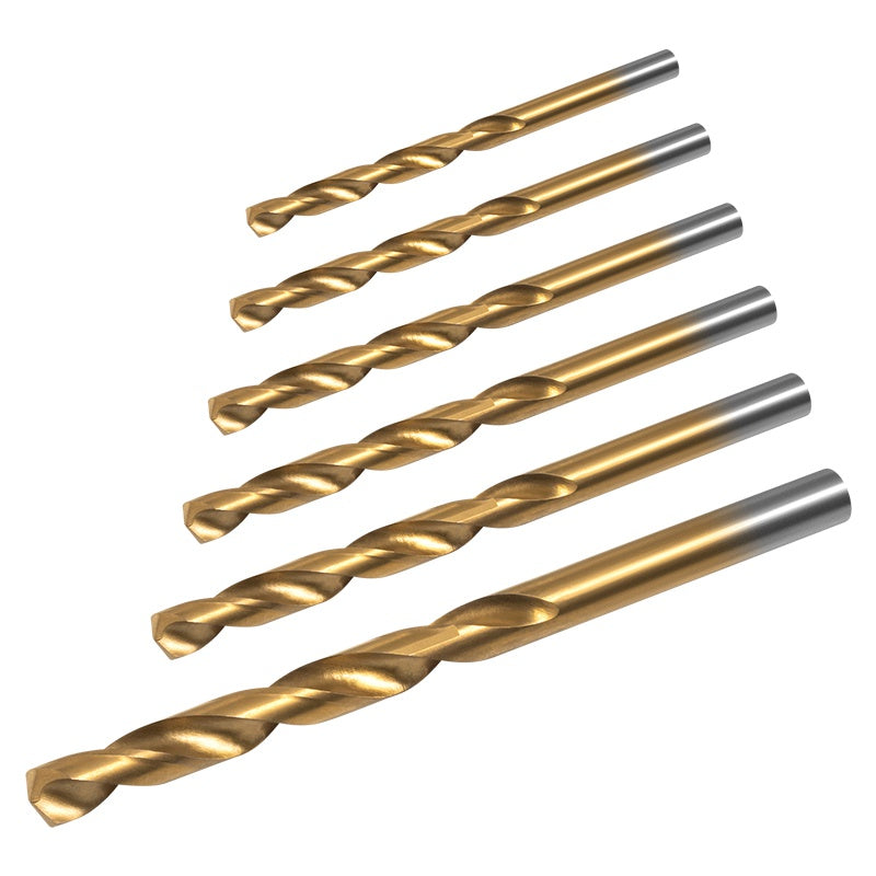Set 6 burghie pentru metal HSS, dimensiuni 2-8 mm, Rebel RB-1122