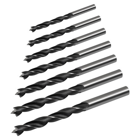 Set 7 burghie pentru lemn 3-10 mm cu mâner cilindric Rebel RB-1123