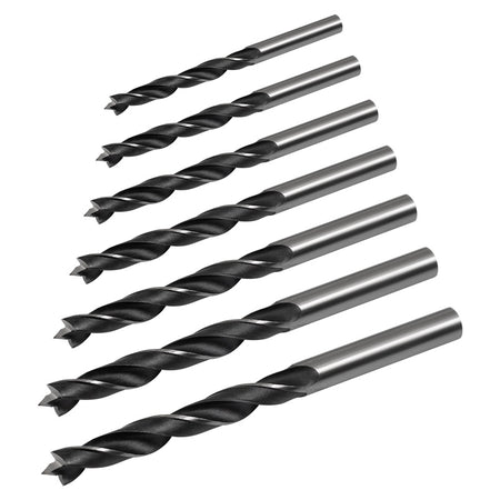 Set 7 burghie pentru lemn 3-10 mm cu mâner cilindric Rebel RB-1123