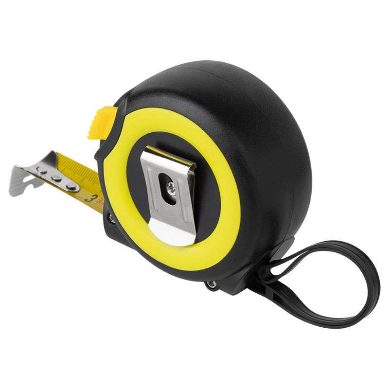 Ruletă metalică 25 mm 10 m cu carcasă ergonomică Rebel RB-1134