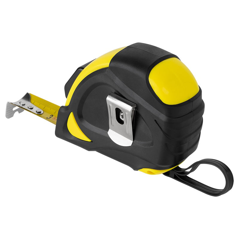 Ruletă metalică 25 mm 10 m cu blocare automată Rebel RB-1136