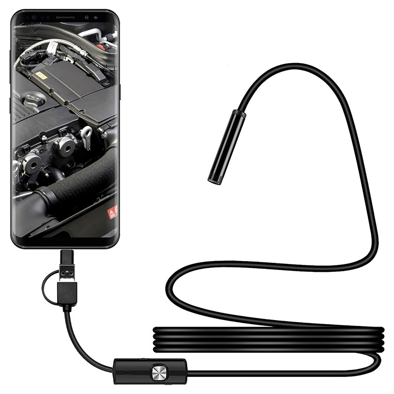 Cameră inspecție endoscop Android și Windows cu IP67, 2 m cablu Rebel RB-1141