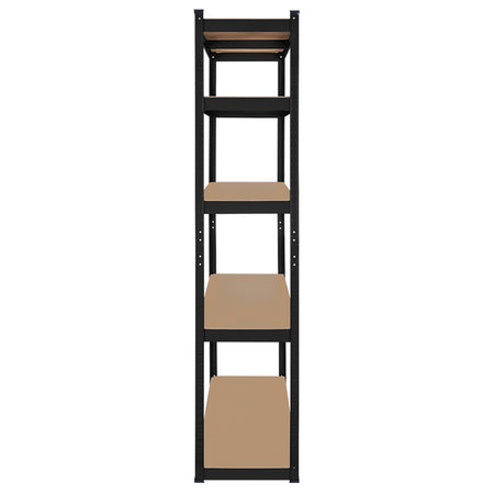 Raft metalic cu 5 polițe MDF 180 × 90 × 40 cm și sarcină totală 750 kg Rebel RB-1251B