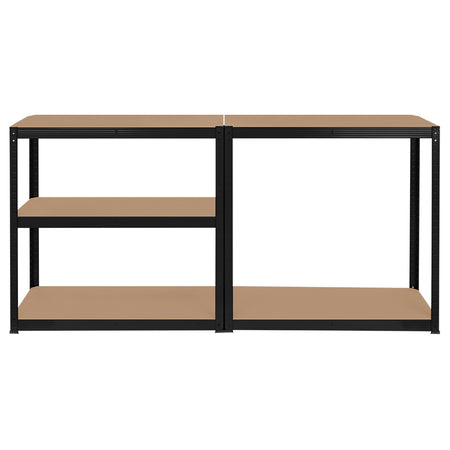 Raft metalic cu 5 polițe MDF 180 × 90 × 40 cm și sarcină totală 750 kg Rebel RB-1251B