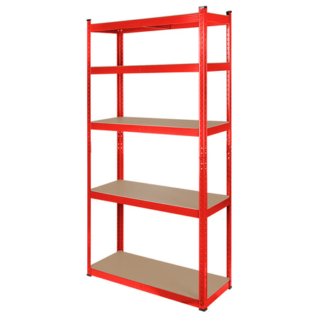 Raft metalic cu 5 polițe MDF 180 × 90 × 40 cm cu sarcină totală 750 kg Rebel RB-1251R