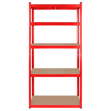 Raft metalic cu 5 polițe MDF 180 × 90 × 40 cm cu sarcină totală 750 kg Rebel RB-1251R