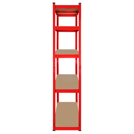 Raft metalic cu 5 polițe MDF 180 × 90 × 40 cm cu sarcină totală 750 kg Rebel RB-1251R