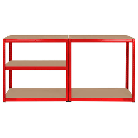 Raft metalic cu 5 polițe MDF 180 × 90 × 40 cm cu sarcină totală 750 kg Rebel RB-1251R