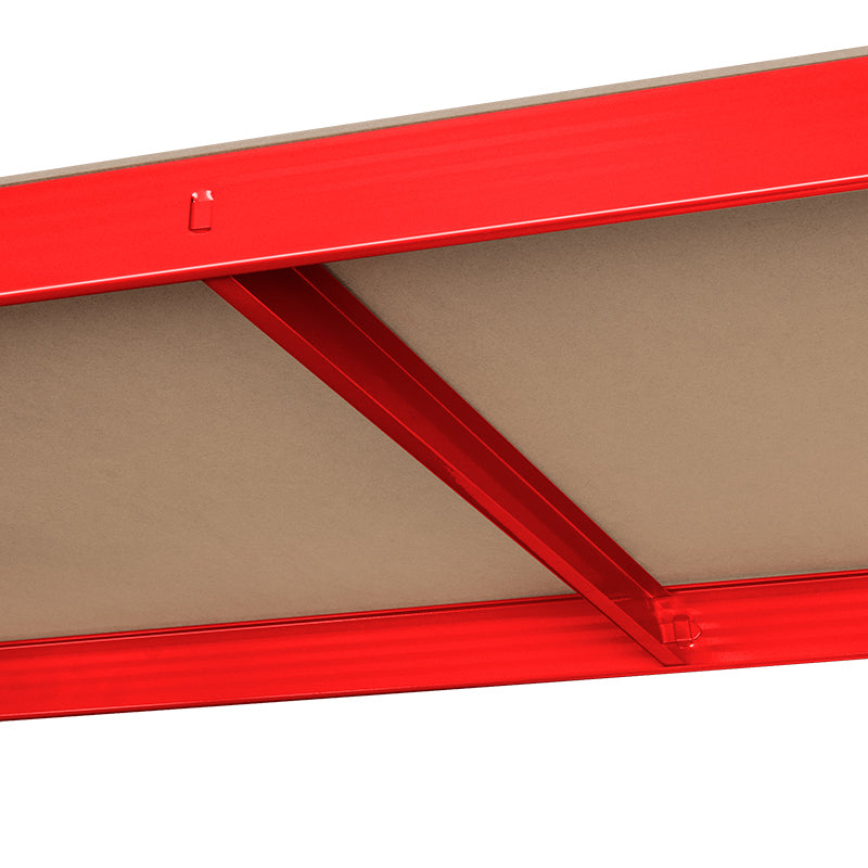 Raft metalic cu 5 polițe MDF 180 × 90 × 40 cm cu sarcină totală 750 kg Rebel RB-1251R