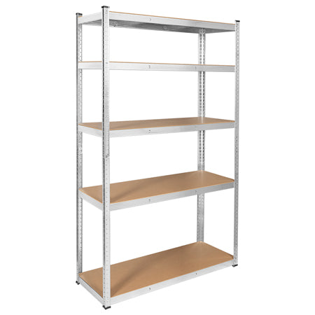 Raft metalic cu 5 polițe MDF de 205×120×45 cm cu sarcină totală de 875 kg Rebel RB-1253