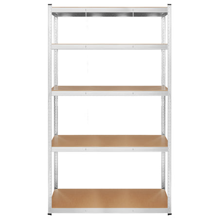 Raft metalic cu 5 polițe MDF de 205×120×45 cm cu sarcină totală de 875 kg Rebel RB-1253