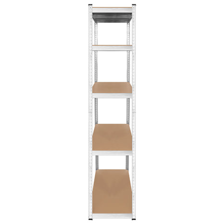 Raft metalic cu 5 polițe MDF de 205×120×45 cm cu sarcină totală de 875 kg Rebel RB-1253