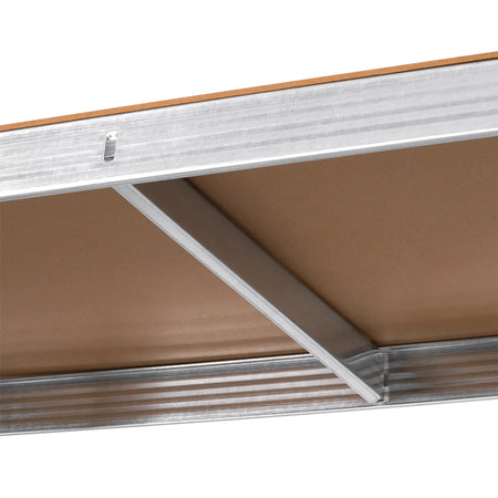 Raft metalic cu 5 polițe MDF de 205×120×45 cm cu sarcină totală de 875 kg Rebel RB-1253