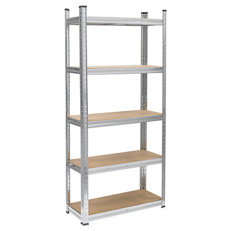 Raft metalic cu 5 polițe MDF, 750 kg, 150×70×30 cm, Rebel RB-1255