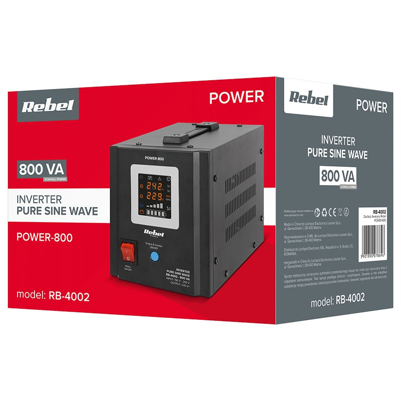 UPS pentru centrale termice cu undă sinus pur 12V Rebel