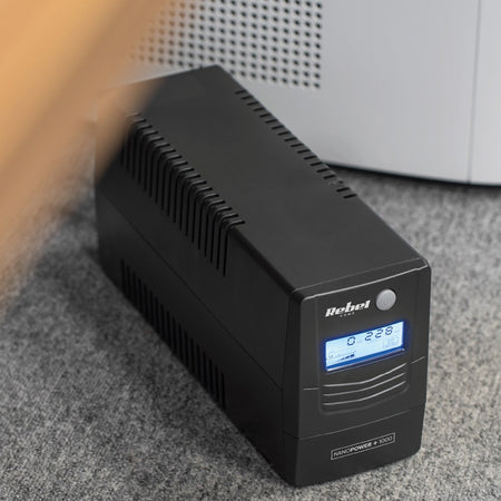 UPS OFFLINE NANOPOWER PLUS cu ecran LCD și protecții Rebel