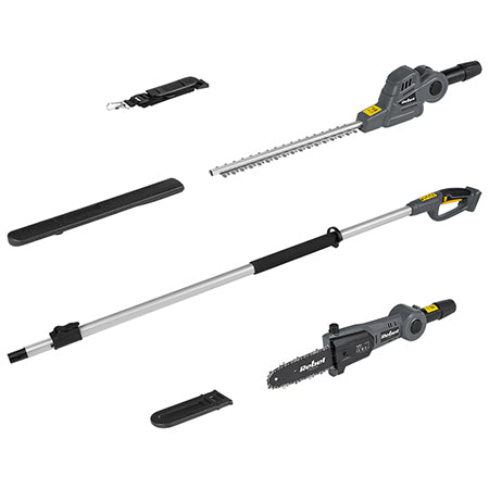 Trimmer gard viu telescopic + drujbă 20V fără acumulator Rebel RB-5005.1