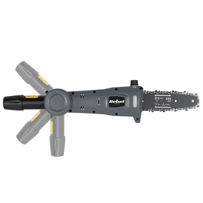 Trimmer gard viu telescopic + drujbă 20V fără acumulator Rebel RB-5005.1