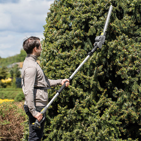 Trimmer gard viu telescopic + drujbă 20V fără acumulator Rebel RB-5005.1