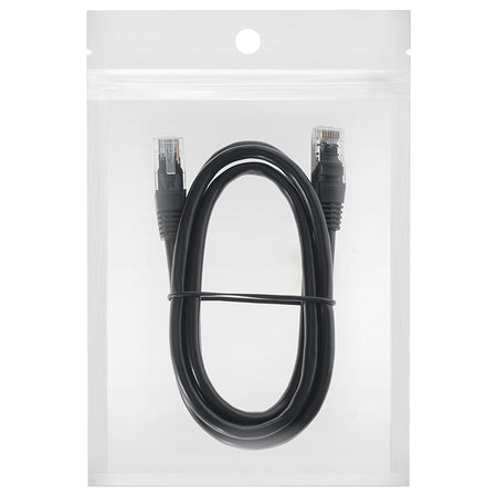 Cablu patchcord UTP Cat6 de 1 m cu conectori RJ45, negru Rebel RB-6013-1
