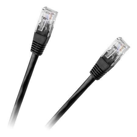 Cablu patchcord UTP Cat6 RJ45 la RJ45 de 2 m negru Rebel RB-6013-2