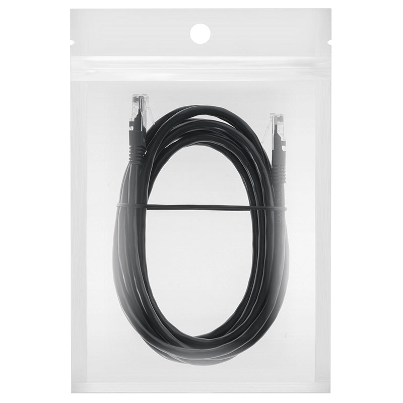 Cablu patchcord UTP Cat6 RJ45 la RJ45 de 2 m negru Rebel RB-6013-2