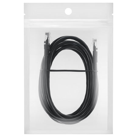 Cablu patchcord UTP Cat6 negru de 5 m cu conectori RJ45 Rebel RB-6013-5
