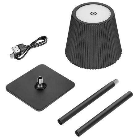 Lampă LED de birou reîncărcabilă de 2 W cu 3 temperaturi de culoare Rebel RB-6304-B