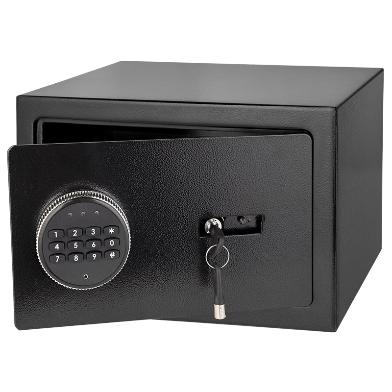 Seif electronic casnic din oțel de 12 l cu cod PIN și cheie Rebel RB-7002