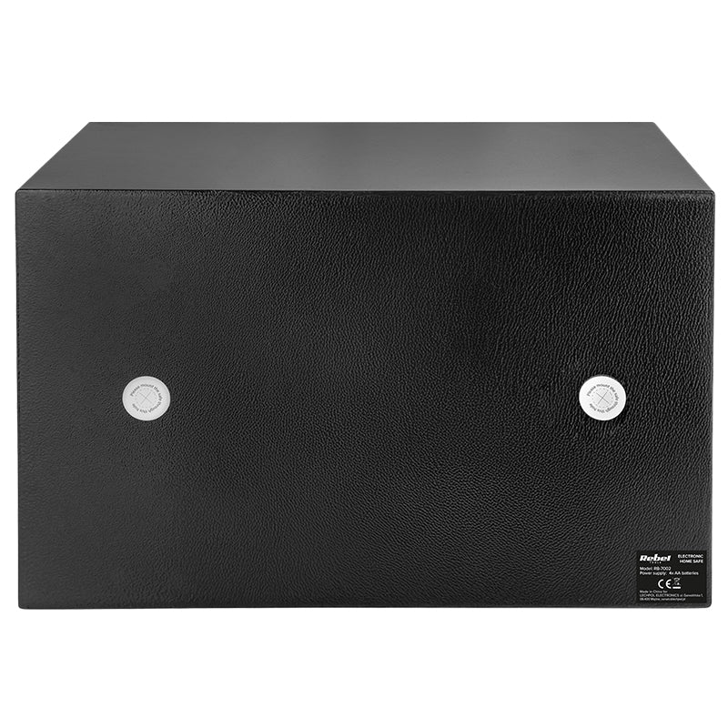 Seif electronic casnic din oțel de 12 l cu cod PIN și cheie Rebel RB-7002