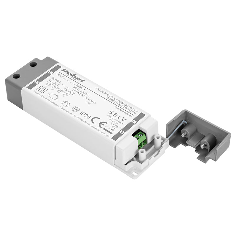 Alimentator pentru bandă LED 12 V 2,5 A 30 W IP20 Rebel RB-LD3012CV
