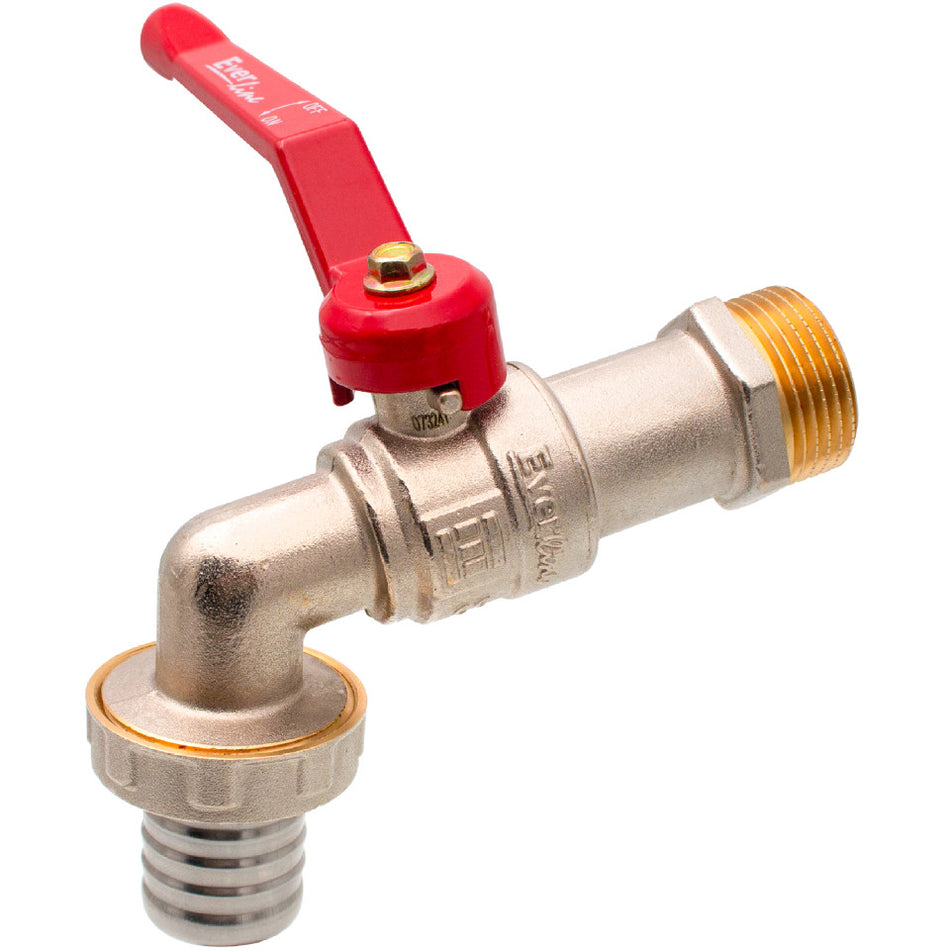 Robinet dublu serviciu Everline cu alimentare de 1″ și ieșire de 3/4″ cu portfurtun