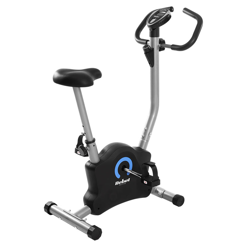 Bicicletă de apartament cu afișaj LCD și reglare șa verticală Rebel RBA-1013